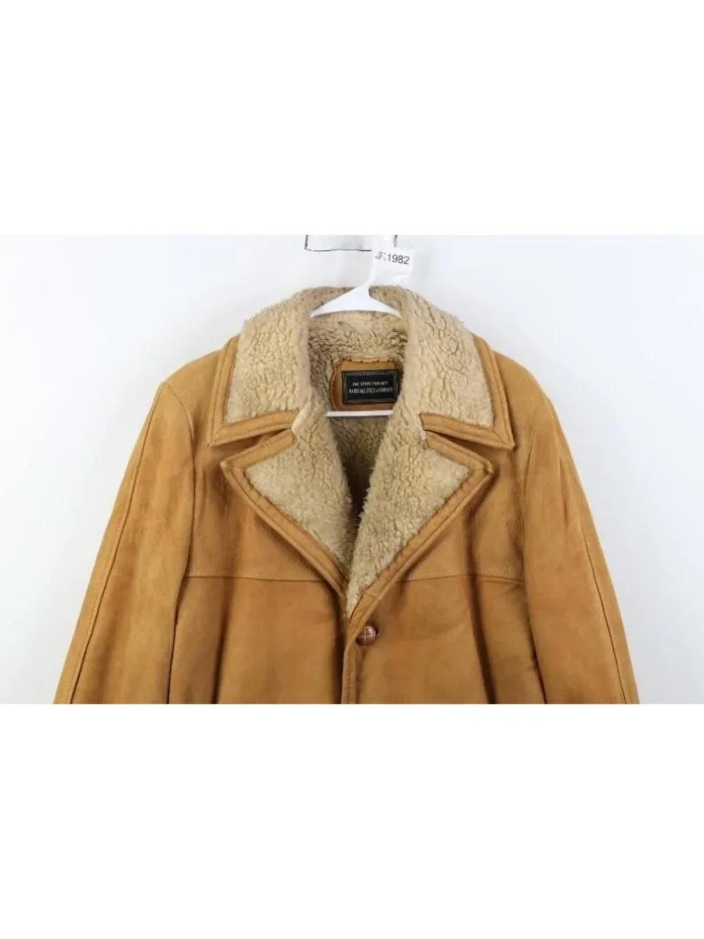 Vtg 60s 70s Streetwear Mens 42R Thrashed Suede Leather Lined Marlboro Man Jacket